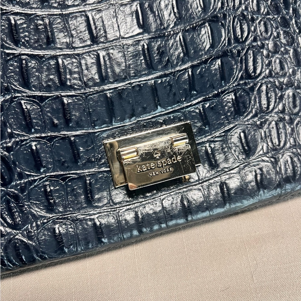 Kate Spade Fiona Croc Embossed Crossbody Bag - Picture 15 of 16